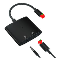 HKM-887891 3.5mm AUX Audio Jack Adapter for iPhone Earphones - Lightning to Headphone Splitter