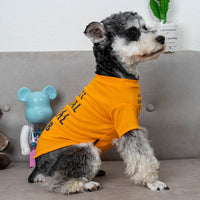 HKM-8879549 Trendy Casual Cotton Dog T-Shirts in Orange and Black ¨C Sizes S to XXXL