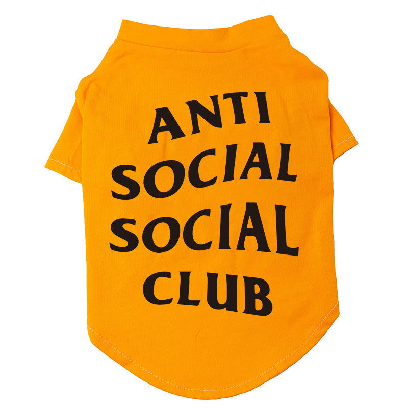HKM-8879549 Trendy Casual Cotton Dog T-Shirts in Orange and Black ¨C Sizes S to XXXL