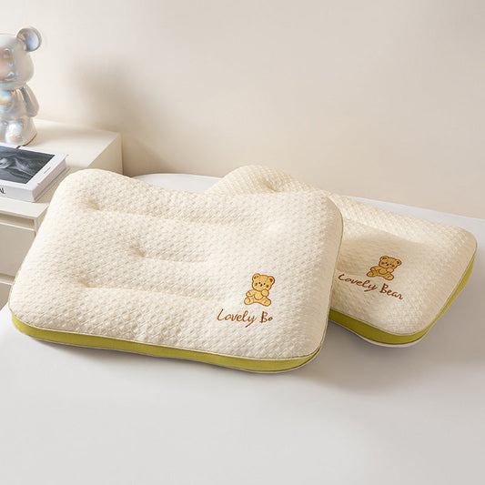 HKM-887955 Children's Cervical Support Pillow for Naptime - Knitted Cotton, Polyester Fiber Filling, Multiple Sizes