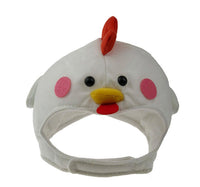 HKM-8880189 Cute Dog Hat for Stylish Pet Headwear - White Polyester, Sizes Large & Medium