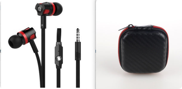HKM-888019 Wired In-Ear Headset with Microphone for Hands-Free Calling and Dynamic Sound Quality