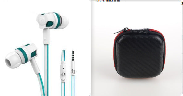 HKM-888019 Wired In-Ear Headset with Microphone for Hands-Free Calling and Dynamic Sound Quality