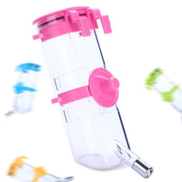 HKM-8881213 Automatic Pet Drinking Fountain - Hanging Type, 180ML to 500ML, Available in Pink, Green, Blue, Yellow
