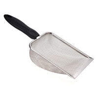 HKM-8881341 Stainless Steel Cat Litter Shovel with Fine Mesh Options for Efficient Sand Leakage