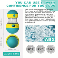 HKM-8882621 Adjustable Interactive Treat Dispenser for Dogs - Slow Feeder and Puzzle Toy for Mental Stimulation and Exercise