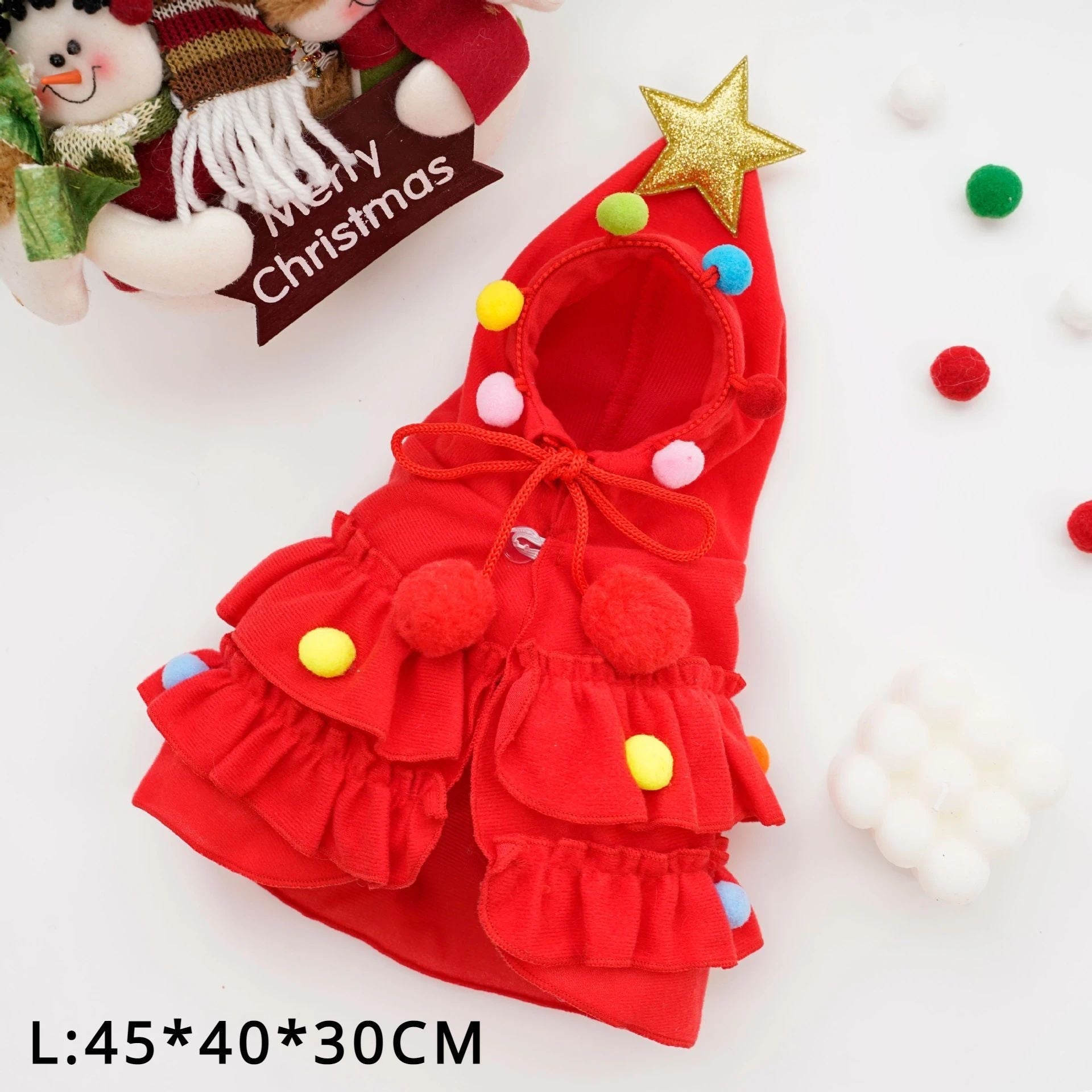 HKM-8882749 Cozy Autumn and Winter Pet Cloak - Two Color Shawl for Dogs