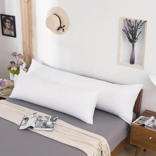 HKM-888275 Natural Cotton Body Pillow with Adjustable Loft - Soft, Breathable Support for All Seasons