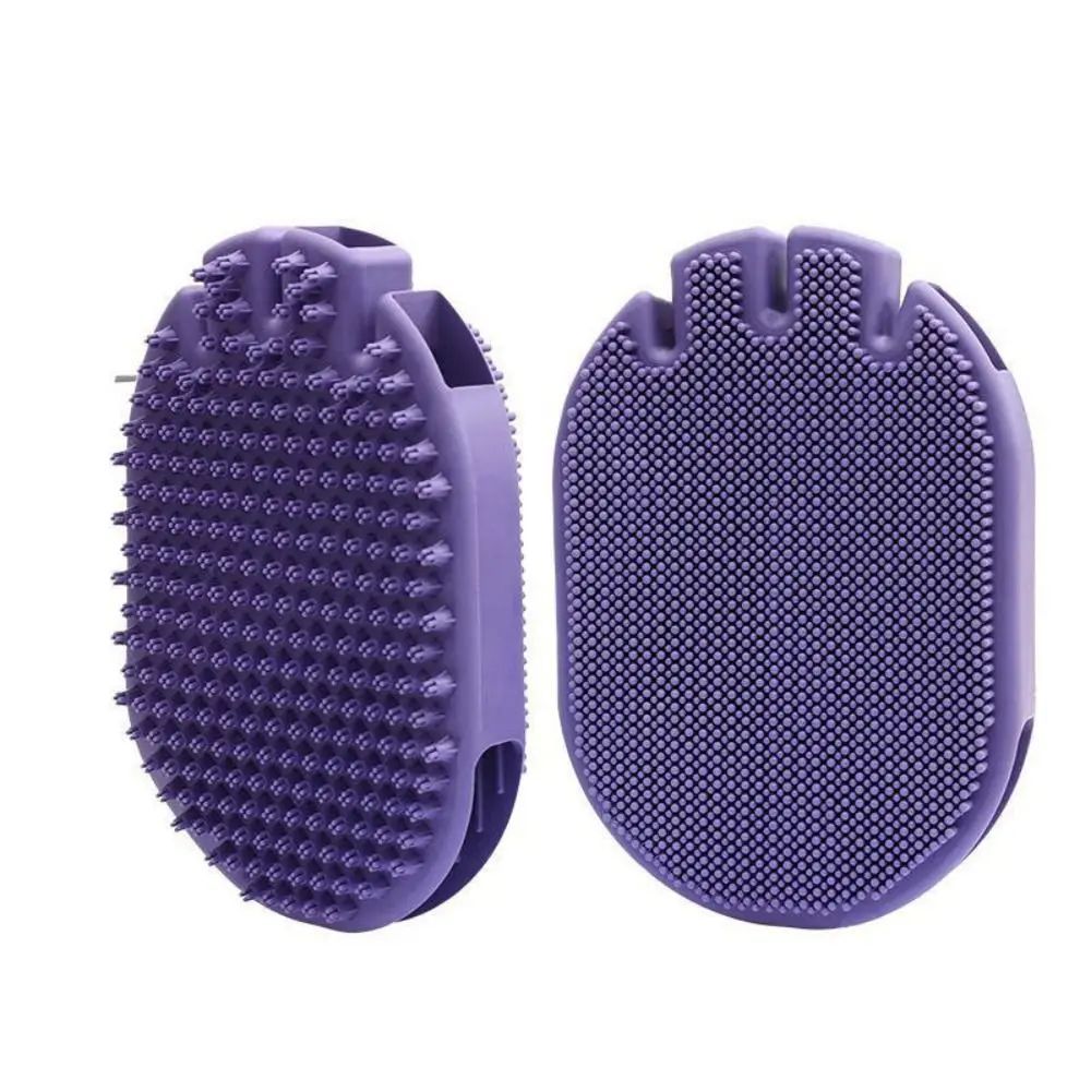 HKM-8883005 Soft Bristle Dual-Sided Pet Massage and Shampoo Brush for Dogs and Cats