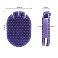 HKM-8883005 Soft Bristle Dual-Sided Pet Massage and Shampoo Brush for Dogs and Cats