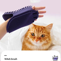 HKM-8883005 Soft Bristle Dual-Sided Pet Massage and Shampoo Brush for Dogs and Cats