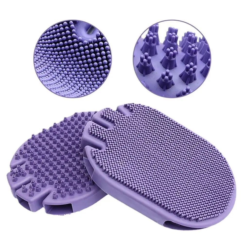 HKM-8883005 Soft Bristle Dual-Sided Pet Massage and Shampoo Brush for Dogs and Cats