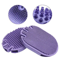 HKM-8883005 Soft Bristle Dual-Sided Pet Massage and Shampoo Brush for Dogs and Cats