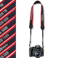 HKM-888339 SLR Camera Embroidery Strap - Adjustable Neoprene for Canon, Nikon, Sony, Fuji DSLR Cameras