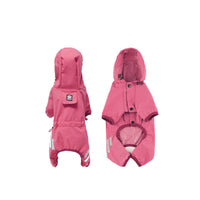 HKM-8883517 Waterproof Dog Raincoat in Lake Blue, Rose Red, and Turmeric - Available in S, M, L, XL, 2XL