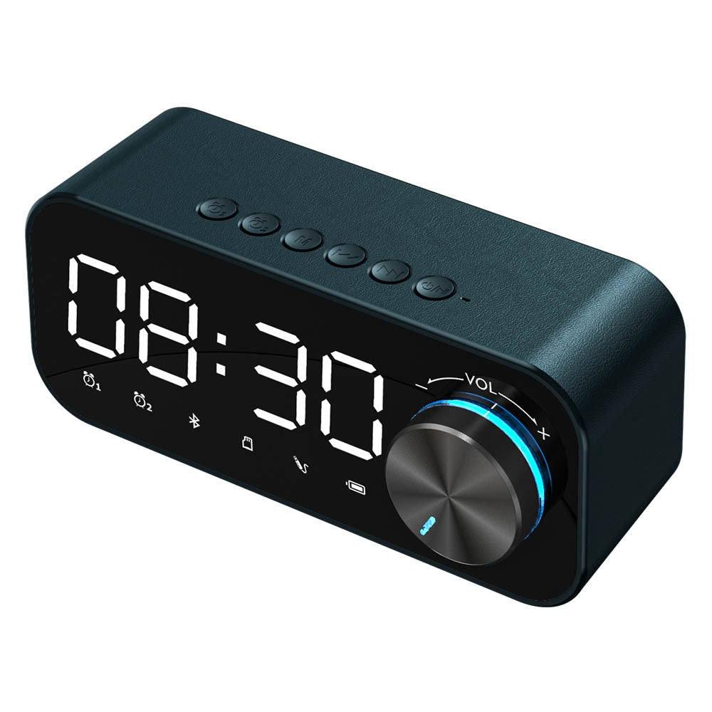 HKM-888467 Bluetooth Alarm Clock Speaker with Digital Display and Wireless Subwoofer - Compact Music Player and Table Clock for Home Decor