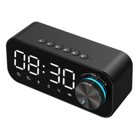 HKM-888467 Bluetooth Alarm Clock Speaker with Digital Display and Wireless Subwoofer - Compact Music Player and Table Clock for Home Decor