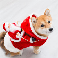 HKM-8885309 Festive Green Elf Dog Costume for Christmas - Adjustable Size, Cozy Cotton Design