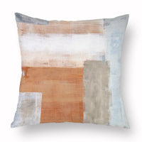 HKM-888531 Geometric Digital Print Peach Skin Velvet Cushion Cover for Sofa - 45CM x 45CM
