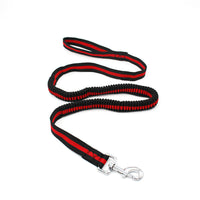 HKM-8885949 Elastic Pet Hand Holding Leash with Chest Strap, Available in Blue, Red, Green, and Rose, Nylon Material, 2.5*120 cm, Stretchable to 150 cm