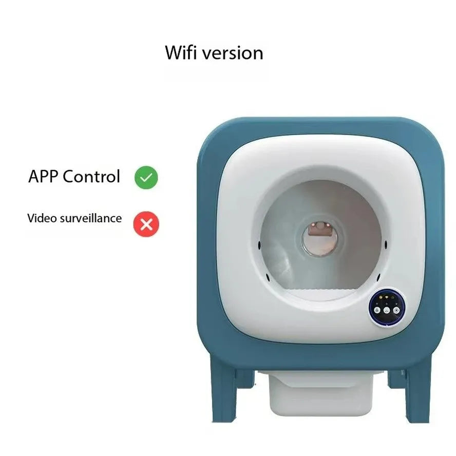 HKM-888595 Automatic Self-Cleaning Cat Litter Box with AI Camera and App Control