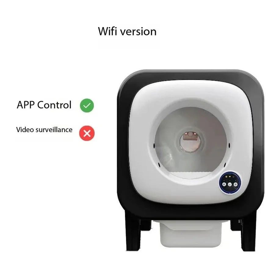 HKM-888595 Automatic Self-Cleaning Cat Litter Box with AI Camera and App Control
