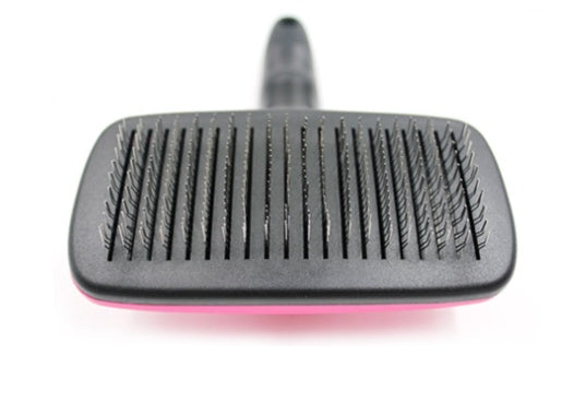 HKM-8886717 Automatic Stainless Steel Pet Grooming Comb for Dogs and Cats with Retractable Self-Cleaning Feature