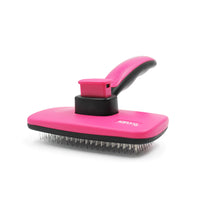 HKM-8886717 Automatic Stainless Steel Pet Grooming Comb for Dogs and Cats with Retractable Self-Cleaning Feature