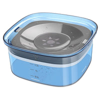 HKM-8887101 Splash-Proof Pet Dog Floating Water Bowl - Adjustable Height & Colorful Options