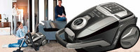 HKM-888723 Big Bag Vacuum Cleaner with LED Display and Remote Control for Quiet Operation
