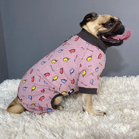 HKM-8887485 Autumn and Winter Four-Legged Cotton Dog Apparel in Milk White and Yellow Lotus Root