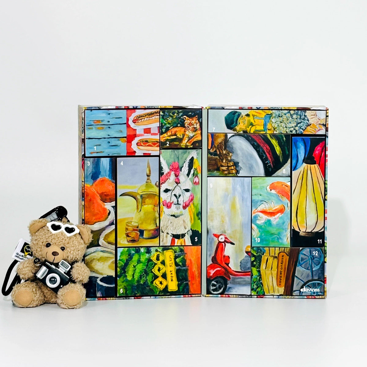 HKM-888787 Hand-painted Retro Pattern 12-Day Surprise Blind Box Gift Set