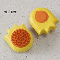 HKM-8888381 Pet Bath Brush with Shampoo Dispenser for Cats and Dogs - 9x8x5.3cm, Lightweight 55g Cleaning Tool