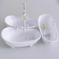 HKM-8888765 Automatic Bathtub Water Circulator Dispenser - Plastic, Powered by 3 AA Batteries, Compact Size 22x11x17cm