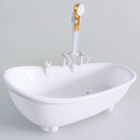 HKM-8888765 Automatic Bathtub Water Circulator Dispenser - Plastic, Powered by 3 AA Batteries, Compact Size 22x11x17cm