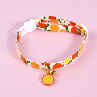 HKM-8888893 Multicolor Breakaway Cat Collar with Bow Pendant and Bells, Adjustable 17-32cm