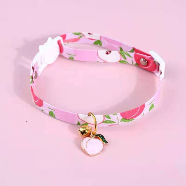 HKM-8888893 Multicolor Breakaway Cat Collar with Bow Pendant and Bells, Adjustable 17-32cm