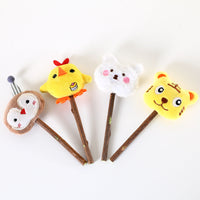 HKM-8889533 Rainbow Plush Chew Toys for Cats - Molar Sticks for Dental Health, Handmade from Natural Materials