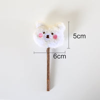 HKM-8889533 Rainbow Plush Chew Toys for Cats - Molar Sticks for Dental Health, Handmade from Natural Materials