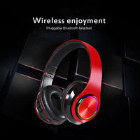 HKM-888979 Foldable Wireless Cat Ear Headphones with TF Card Support and LED Light
