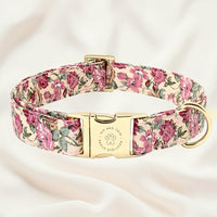 HKM-8890685 Customizable Dog Collar with Matching Leash and Bag - All Cotton Fabric, Multiple Sizes Available
