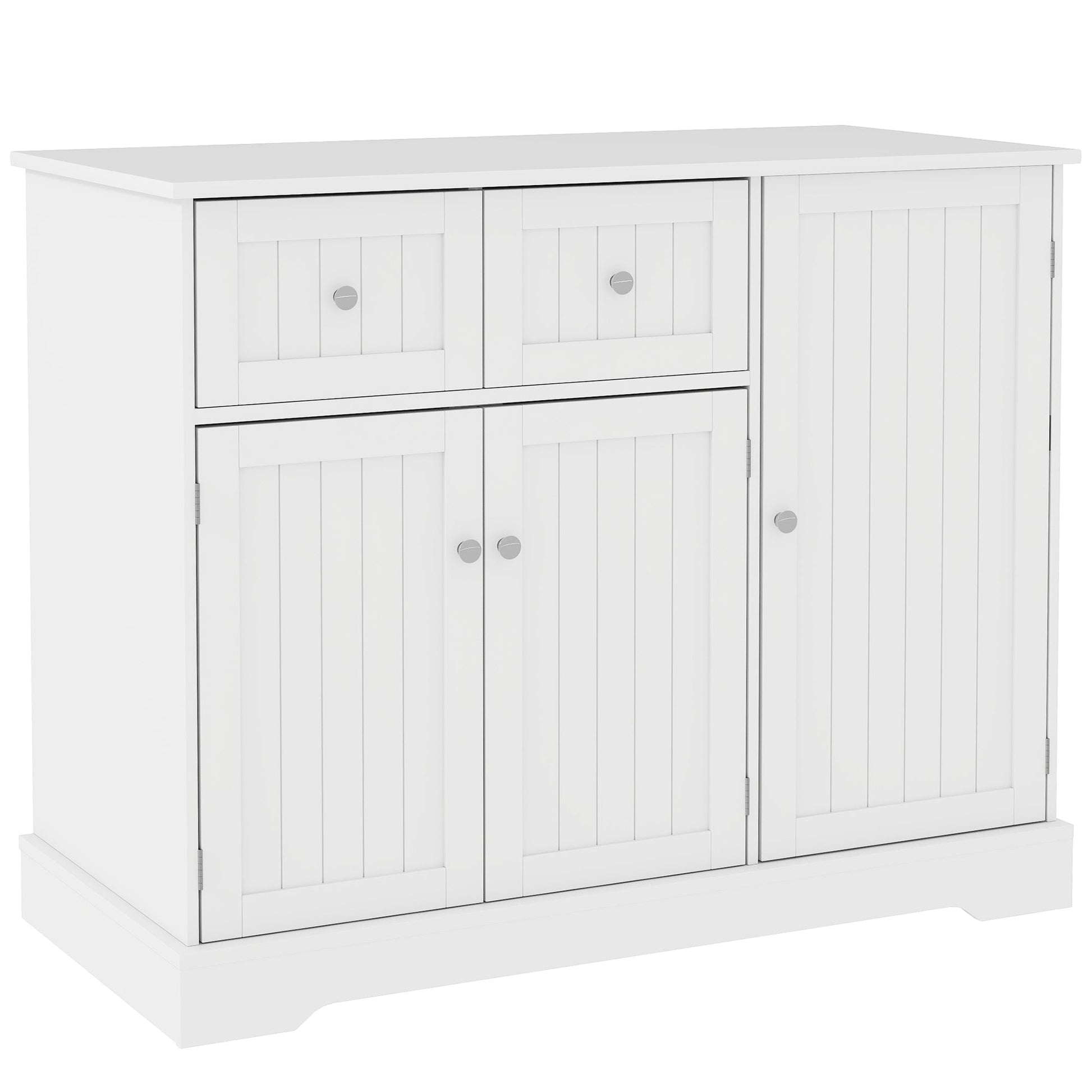 HKM-8892349 Cat Litter Box Enclosure with Storage and Anti-Tip Kit, White, 39" x 18" x 31.5"