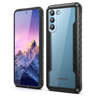 HKM-889235 Luxury Full Cover Case for Samsung Galaxy S21 Series - TPU, PC, and Aluminum Alloy, Multiple Colors Available