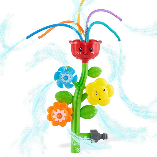 HKM-889235 Outdoor Water Spray Flower Sprinkler for Kids - Fun Backyard Splash Play Toy