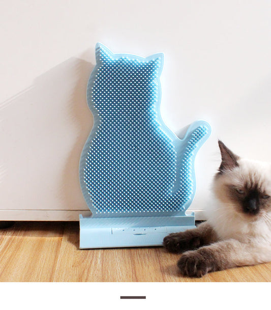 HKM-8892477 Cat Scratcher with Debris Device and Catnip Clip for Easy Installation and Cleaning