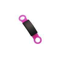 HKM-8892733 Engraved Silicone & Stainless Steel Pet ID Tag for Identification