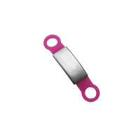 HKM-8892733 Engraved Silicone & Stainless Steel Pet ID Tag for Identification