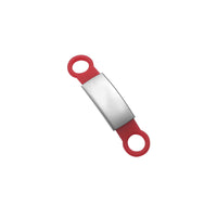 HKM-8892733 Engraved Silicone & Stainless Steel Pet ID Tag for Identification