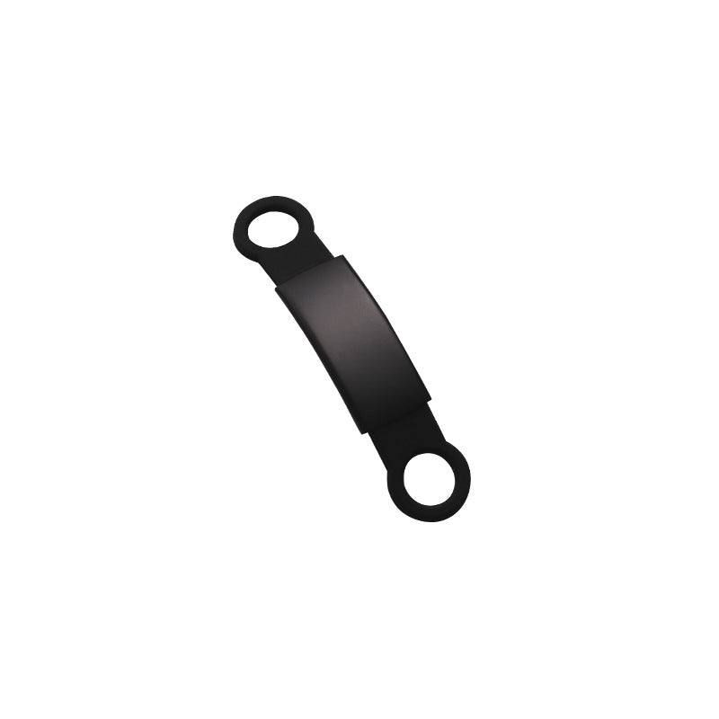 HKM-8892733 Engraved Silicone & Stainless Steel Pet ID Tag for Identification