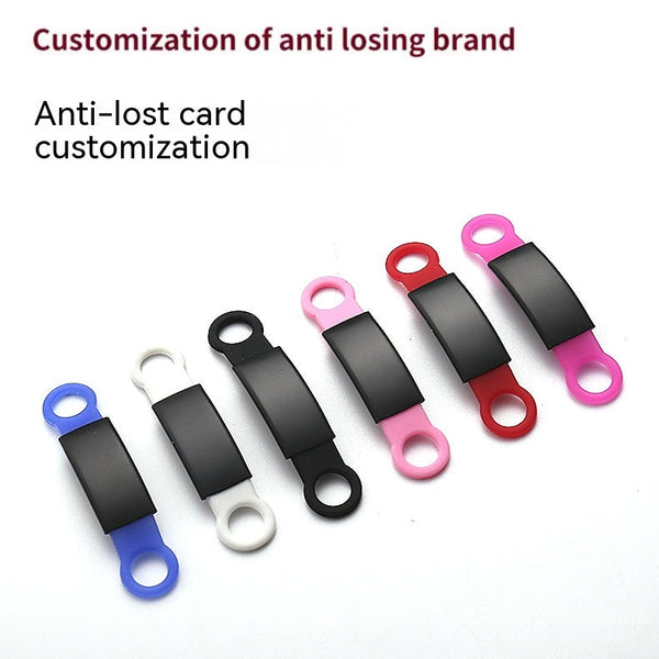 HKM-8892733 Engraved Silicone & Stainless Steel Pet ID Tag for Identification